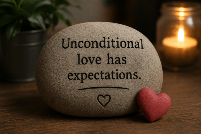 UNCONDITIONAL LOVE HAS EXPECTATIONS